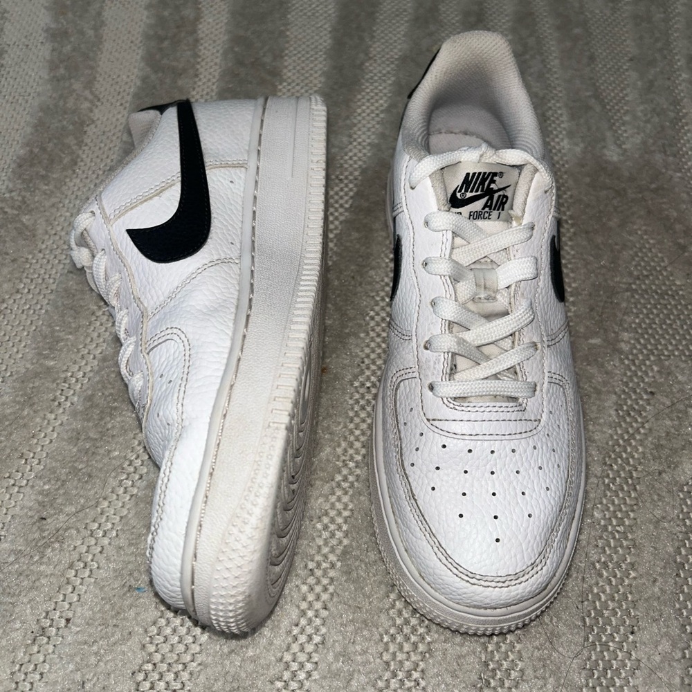Nike Air Force 1 White with Black Swoosh